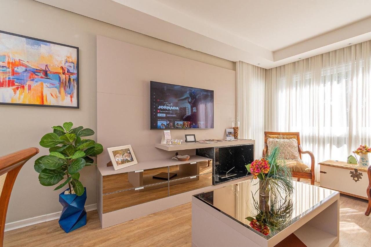 Apartamento Glamour 5 minutos da Rua Coberta Gramado Exterior foto